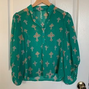Women’s Teal Blouse